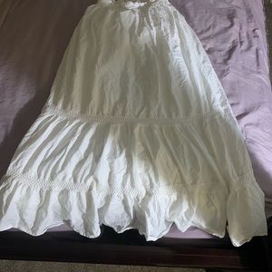 Long White Merona Boho Chic Skirt!
